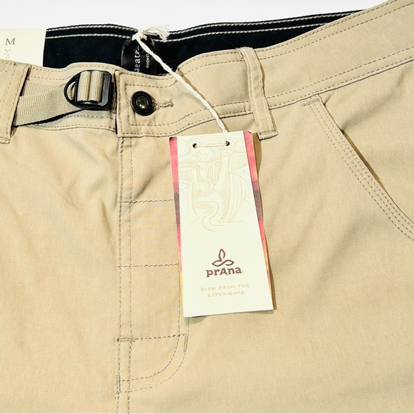 Prana shorts Zion Stretch cargo shorts hiking shorts khaki new men Size M medium - Picture 7 of 14